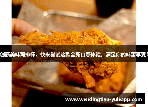 创新美味鸡排杯，快来尝试这款全新口感体验，满足你的味蕾享受！